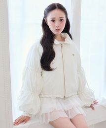 キラキララインストーン中綿ブルゾン