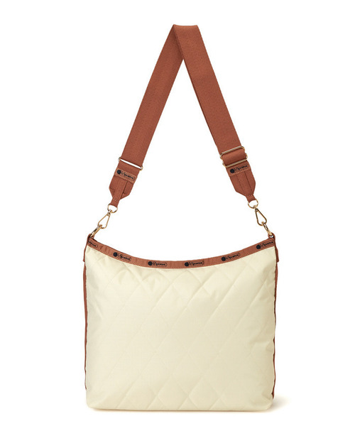 LeSportsac(レスポートサック)の「MEDIUM ZIP SHOULDER ムーンリットサンド(ショルダーバッグ・レディース・ホワイト・FREE)」の7枚目の写真