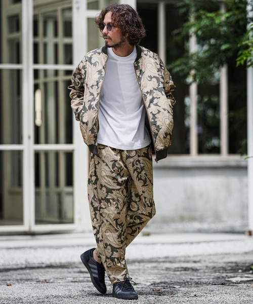 CAMBIO(カンビオ)の「mp15394-Bonded Paisley Allover Balloon Pants 総柄バルーンパンツ(CAM26AW-019)(その他パンツ・メンズ・オリーブ系/ブルーグリーン/グレー系その他・L/M/S)」の7枚目の写真