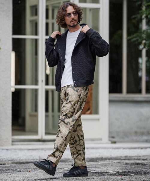CAMBIO(カンビオ)の「mp15394-Bonded Paisley Allover Balloon Pants 総柄バルーンパンツ(CAM26AW-019)(その他パンツ・メンズ・オリーブ系/ブルーグリーン/グレー系その他・L/M/S)」の8枚目の写真