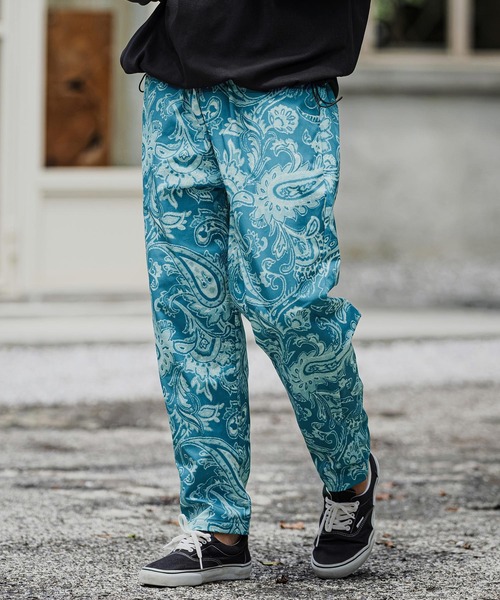CAMBIO(カンビオ)の「mp15394-Bonded Paisley Allover Balloon Pants 総柄バルーンパンツ(CAM26AW-019)(その他パンツ・メンズ・オリーブ系/ブルーグリーン/グレー系その他・L/M/S)」の9枚目の写真