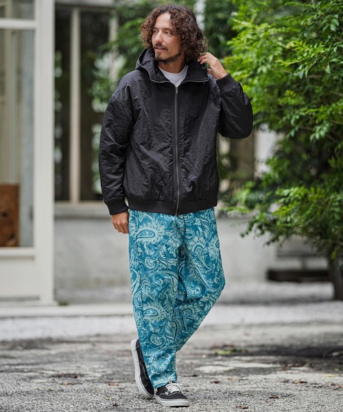 CAMBIO(カンビオ)の「mp15394-Bonded Paisley Allover Balloon Pants 総柄バルーンパンツ(CAM26AW-019)(その他パンツ・メンズ・オリーブ系/ブルーグリーン/グレー系その他・L/M/S)」の11枚目の写真