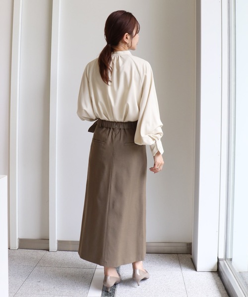 Sirin(シリン)の「ラップ風タイトスカート(スカート・レディース・ブラウン/ブラック/ブラウン系その他・X-SMALL/SMALL)」の14枚目の写真