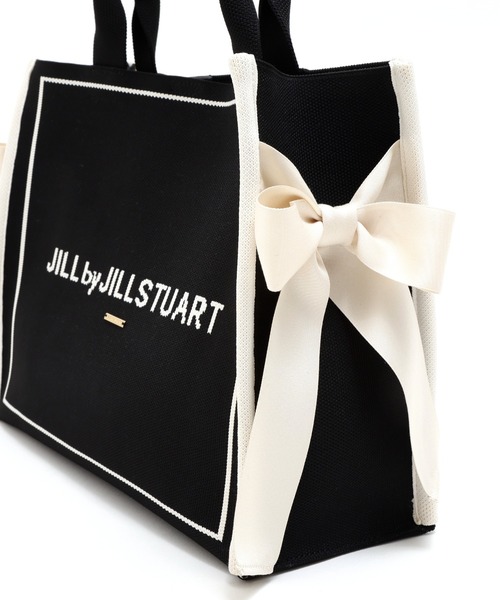 JILL by JILL STUART（ジルバイジルスチュアート）の「サイドリボンニットトートバッグ（ショルダーバッグ・レディース・ブラック/ピンク・FREE）」の12枚目の写真