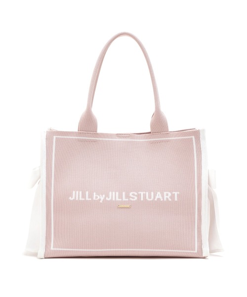 JILL by JILL STUART（ジルバイジルスチュアート）の「サイドリボンニットトートバッグ（ショルダーバッグ・レディース・ブラック/ピンク・FREE）」の9枚目の写真
