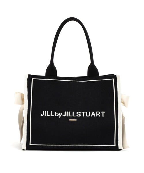 JILL by JILL STUART（ジルバイジルスチュアート）の「サイドリボンニットトートバッグ（ショルダーバッグ・レディース・ブラック/ピンク・FREE）」の10枚目の写真