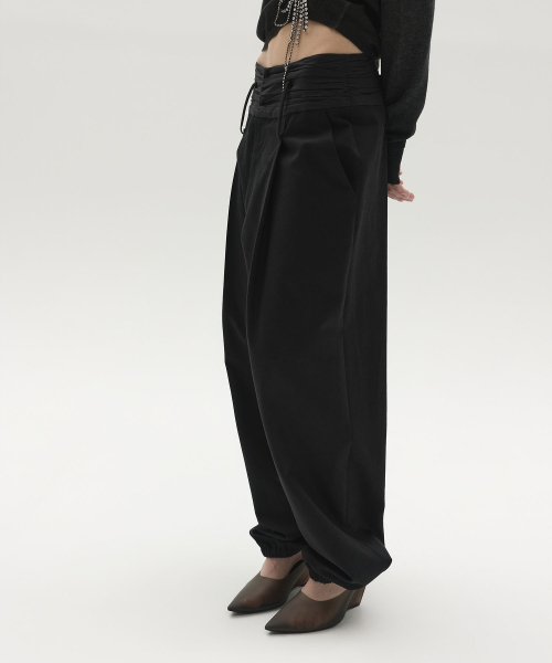 LCDC TM(エルシーディーシーティーエム)の「ハーレム シャーリング ボリュームパンツ(ブラック)(スウェットパンツ・レディース・その他・SMALL/MEDIUM)」の5枚目の写真