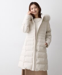 【フード取り外し可】ロング丈ダウンコート