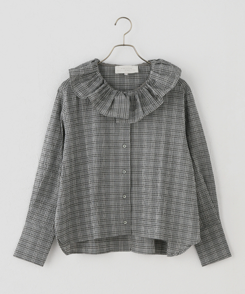 IENA(イエナ)の「MAISON GUILLEMETTE/メゾンギヨメット CHLOESCOTTISH SH シャツ(シャツ/ブラウス・レディース・グレー・FREE)」の5枚目の写真