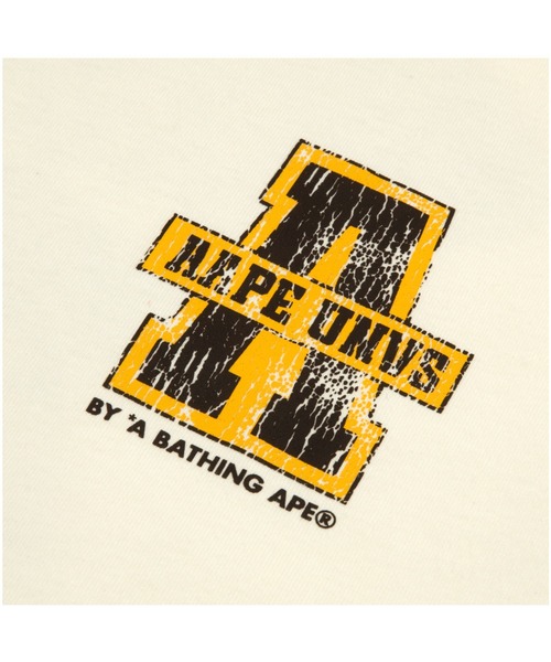 AAPE BY A BATHING APE(エーエイプバイアベイシングエイプ)の「AAPE MAIN TEE(Tシャツ/カットソー・メンズ・アイボリー/オレンジ系9・X-LARGE/LARGE/SMALL/MEDIUM)」の4枚目の写真