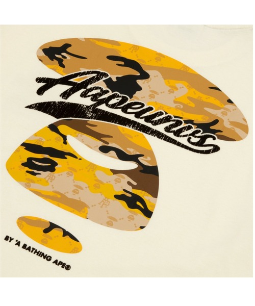 AAPE BY A BATHING APE(エーエイプバイアベイシングエイプ)の「AAPE MAIN TEE(Tシャツ/カットソー・メンズ・アイボリー/オレンジ系9・X-LARGE/LARGE/SMALL/MEDIUM)」の5枚目の写真