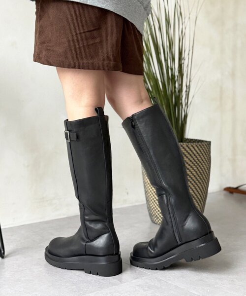 CPCM(シーピーシーエム)の「サイドバックルロングブーツ(ブーツ・レディース・ブラック/ブラウン・MEDIUM/LARGE)」の12枚目の写真