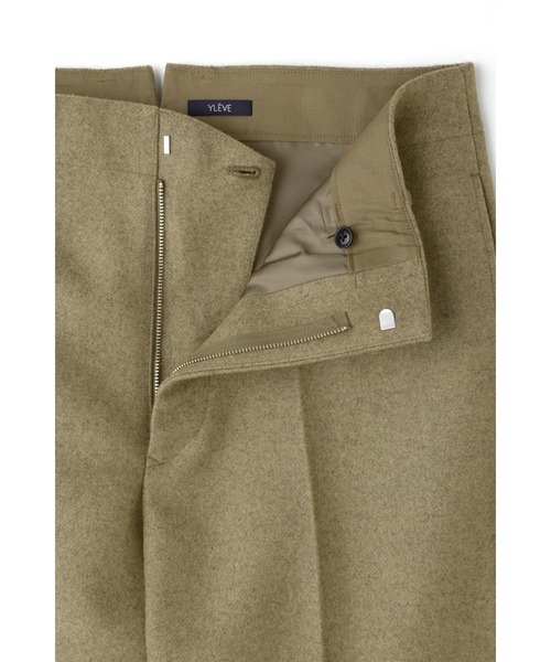 YLEVE(イレーヴ)の「YLEVE / WOOL MELTON OVER DYE(その他パンツ・メンズ・カーキ/グレー・4/3/5)」の10枚目の写真