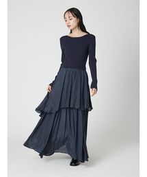 FRAY I.D（フレイアイディー）の「ニットドッキングワンピース（ワンピース）」