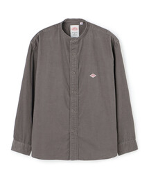 Women's Corduroy Band Collar Shirt