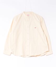 Women's Corduroy Band Collar Shirt