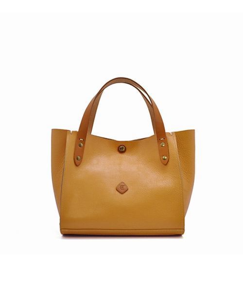 CLEDRAN（クレドラン）の「【本革 インナー巾着付】CL1181 AMO SERIES TOTE（トートバッグ・レディース・キャメル/グリーン/ゴールド/ブラウン/レッド/ブラック/ネイビー/ブルー/イエロー/ホワイト/グレー・FREE）」の9枚目の写真