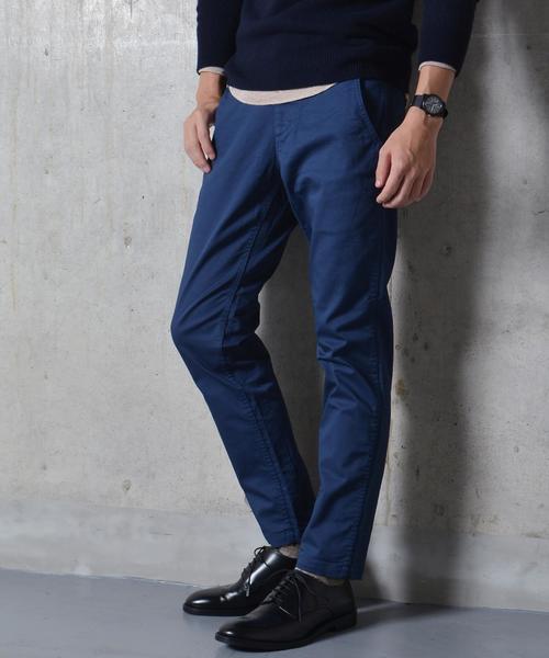 SHIPS(シップス)の「SC: 【WEB限定ジャストレングス】 16FW カラー テーパード チノパンツ(チノパンツ・メンズ・コバルトブルー/オリーブ/ベージュ/ネイビー・34/33/30/32/31/29)」の1枚目の写真