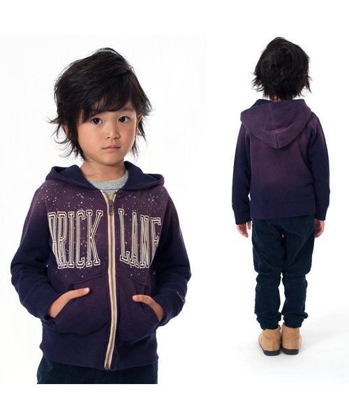 F.O.KIDS（エフオーキッズ）の「エイジングZIPパーカー（パーカー・キッズ・キナリ/ネイビー/オリーブ/レッド・80/90/100/120/95/110/130/140）」の5枚目の写真