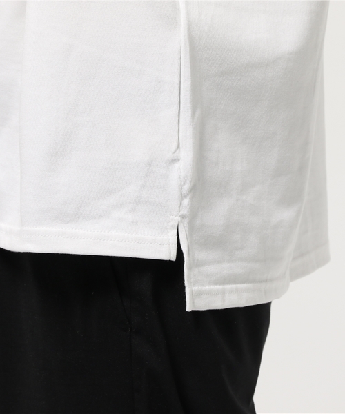 CLANE（クラネ）の「HI-NECK BACK LONG TOPS（Tシャツ/カットソー・メンズ・ネイビー/ホワイト/ブラック・1/2）」の5枚目の写真