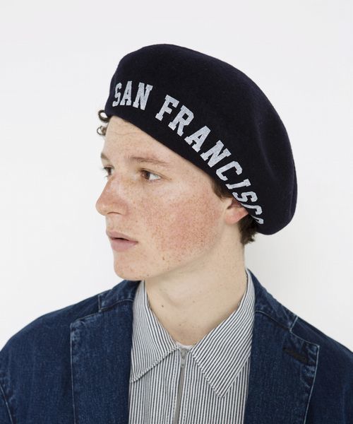 BEN DAVIS/PROJECT LINE（ベンデイビスプロジェクトライン）の「BEN DAVIS MISSION BERET（ハンチング/ベレー帽・メンズ・ブラック/ヘザーグレー・S-M/M-L）」の2枚目の写真