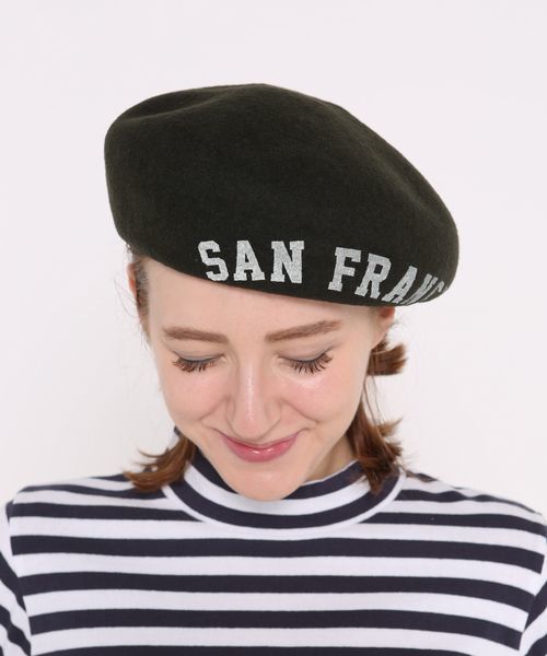 BEN DAVIS/PROJECT LINE（ベンデイビスプロジェクトライン）の「BEN DAVIS MISSION BERET（ハンチング/ベレー帽・メンズ・ブラック/ヘザーグレー・S-M/M-L）」の9枚目の写真