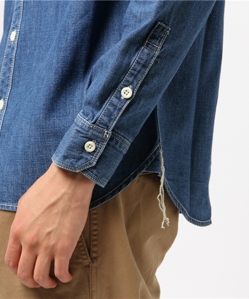 Denime（ドゥニーム）の「デニムワークシャツ（シャツ/ブラウス・メンズ・ダークインディゴブルー/インディゴブルー・MEDIUM/SMALL/X-LARGE/LARGE）」の8枚目の写真