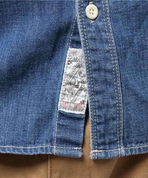 Denime（ドゥニーム）の「デニムワークシャツ（シャツ/ブラウス・メンズ・ダークインディゴブルー/インディゴブルー・MEDIUM/SMALL/X-LARGE/LARGE）」の9枚目の写真