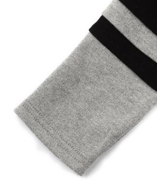 green label relaxing（グリーンレーベルリラクシング）の「【BABY】スムース ソデライン ハイネック◆（Tシャツ/カットソー・キッズ・グレー/オフホワイト・85cm）」の5枚目の写真