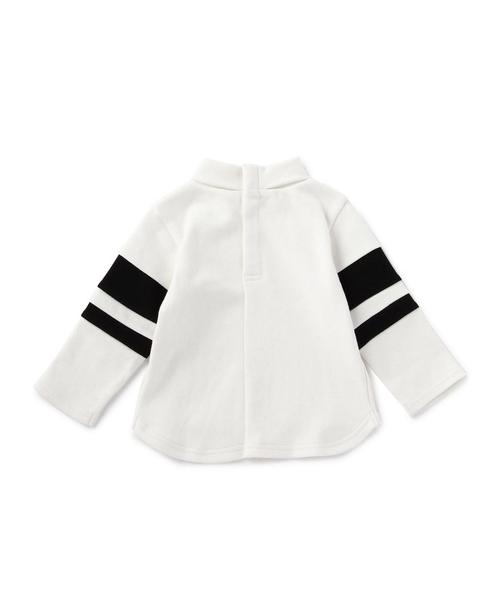 green label relaxing（グリーンレーベルリラクシング）の「【BABY】スムース ソデライン ハイネック◆（Tシャツ/カットソー・キッズ・グレー/オフホワイト・85cm）」の8枚目の写真