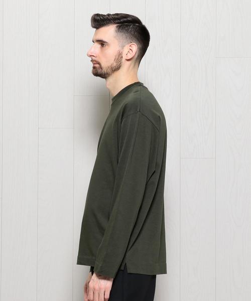 BEAUTY&YOUTH UNITED ARROWS(ビューティーアンドユースユナイテッドアローズ)の「<H>COTTON RAYON CREW LONG SLEEVE/カットソー ◆(Tシャツ/カットソー・メンズ・オリーブ/ネイビー/ホワイト/パープル・MEDIUM/LARGE/SMALL)」の14枚目の写真