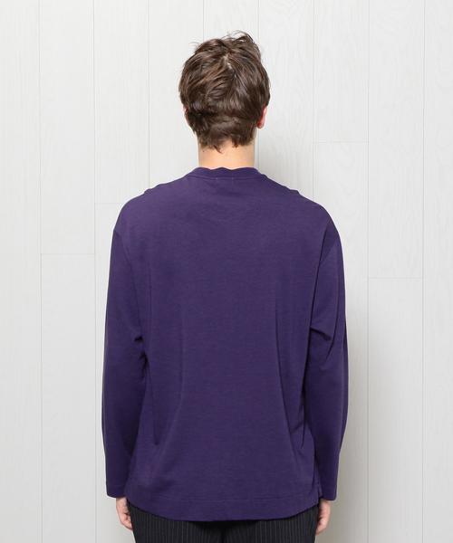 BEAUTY&YOUTH UNITED ARROWS(ビューティーアンドユースユナイテッドアローズ)の「<H>COTTON RAYON CREW LONG SLEEVE/カットソー ◆(Tシャツ/カットソー・メンズ・オリーブ/ネイビー/ホワイト/パープル・MEDIUM/LARGE/SMALL)」の5枚目の写真