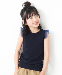 devirock | チュール袖ノースリーブTシャツ(Tシャツ/カットソー)