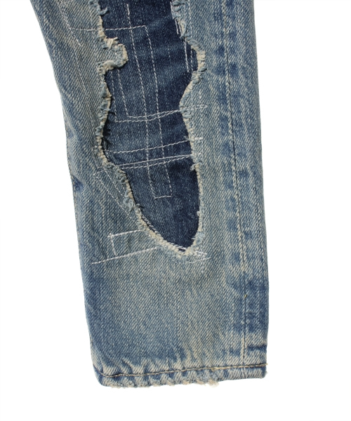 JOEY HYSTERIC(ジョーイヒステリック)の「UPR加工デニムストレートPT(デニムパンツ・キッズ・インディゴブルー・X-SMALL/SMALL/MEDIUM)」の4枚目の写真