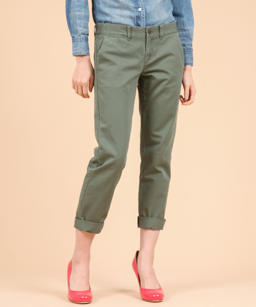 Demi-Luxe BEAMS(デミルクス ビームス)の「Demi-Luxe BEAMS / バイオウォッシュ チノパンツ(チノパンツ・レディース・ベージュ/グリーン系その他/ホワイト・36/38/40)」の14枚目の写真