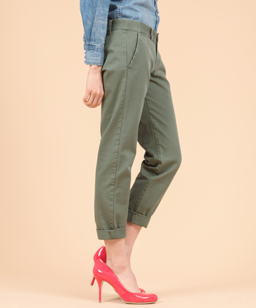 Demi-Luxe BEAMS(デミルクス ビームス)の「Demi-Luxe BEAMS / バイオウォッシュ チノパンツ(チノパンツ・レディース・ベージュ/グリーン系その他/ホワイト・36/38/40)」の15枚目の写真