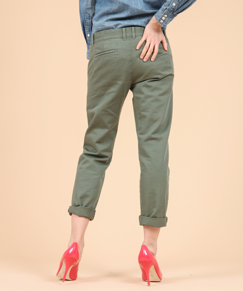 Demi-Luxe BEAMS(デミルクス ビームス)の「Demi-Luxe BEAMS / バイオウォッシュ チノパンツ(チノパンツ・レディース・ベージュ/グリーン系その他/ホワイト・36/38/40)」の16枚目の写真