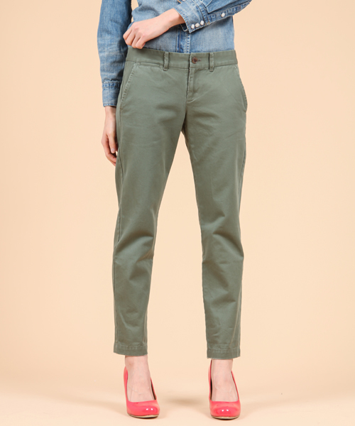 Demi-Luxe BEAMS(デミルクス ビームス)の「Demi-Luxe BEAMS / バイオウォッシュ チノパンツ(チノパンツ・レディース・ベージュ/グリーン系その他/ホワイト・36/38/40)」の17枚目の写真