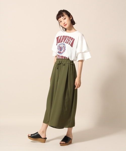 LOWRYS FARM(ローリーズファーム)の「アソートWギャザースカーチョ 769133(その他パンツ・レディース・パープル/ブラウン/ブラック/ネイビー/カーキ・FREE)」の8枚目の写真