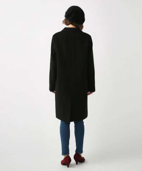 AZUL by moussy（アズールバイマウジー）の「ｽﾀﾝﾀﾞｰﾄﾞﾁｪｽﾀｰｺｰﾄ（チェスターコート・レディース・ブラック/ベージュ/トップグレー・SMALL/MEDIUM/LARGE）」の9枚目の写真