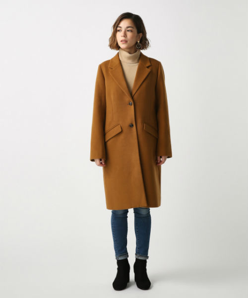 AZUL by moussy（アズールバイマウジー）の「ｽﾀﾝﾀﾞｰﾄﾞﾁｪｽﾀｰｺｰﾄ（チェスターコート・レディース・ブラック/ベージュ/トップグレー・SMALL/MEDIUM/LARGE）」の15枚目の写真