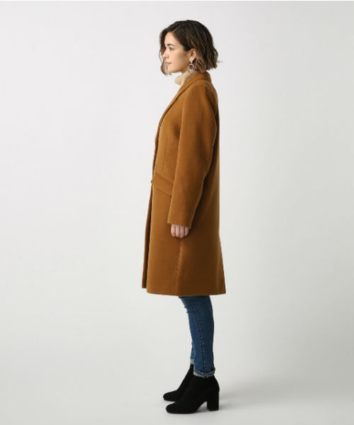 AZUL by moussy（アズールバイマウジー）の「ｽﾀﾝﾀﾞｰﾄﾞﾁｪｽﾀｰｺｰﾄ（チェスターコート・レディース・ブラック/ベージュ/トップグレー・SMALL/MEDIUM/LARGE）」の16枚目の写真