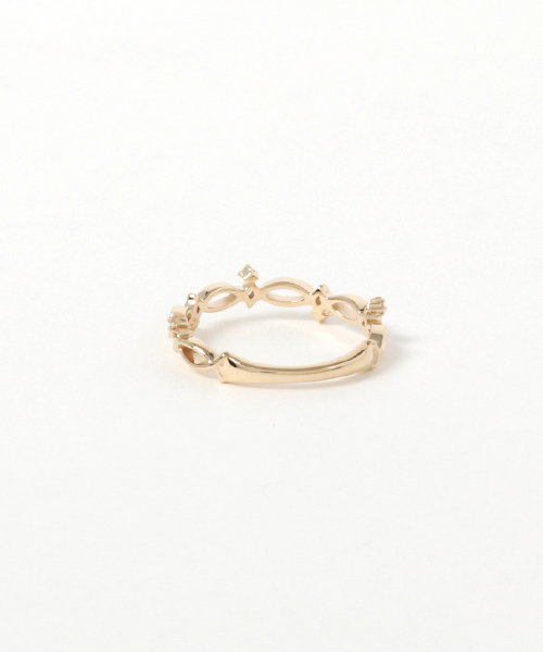 giulietta by Ponte Vecchio(ジュリエッタバイポンテヴェキオ)の「K10YGダイヤモンドピンキーリング(リング・レディース・イエローゴールド・#1/#3/#5)」の3枚目の写真