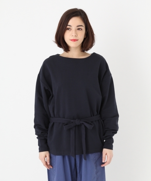 niko and...（ニコアンド）の「オリジナルスムーシーウラケベルトプルオーバー（Tシャツ/カットソー・レディース・ベージュ/オフホワイト/ネイビー・MEDIUM/LARGE）」の14枚目の写真