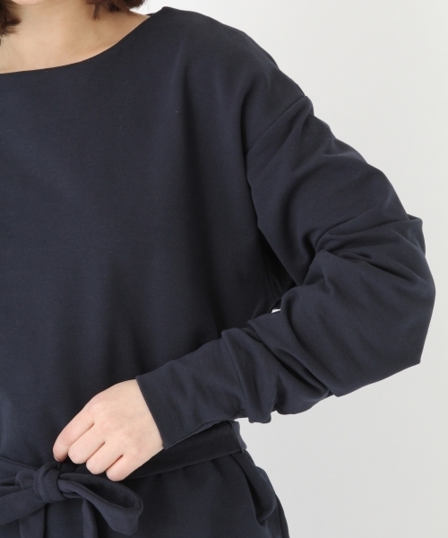 niko and...（ニコアンド）の「オリジナルスムーシーウラケベルトプルオーバー（Tシャツ/カットソー・レディース・ベージュ/オフホワイト/ネイビー・MEDIUM/LARGE）」の9枚目の写真