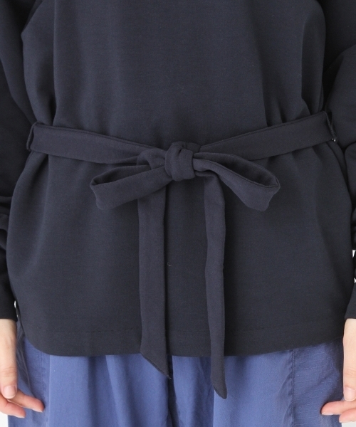 niko and...（ニコアンド）の「オリジナルスムーシーウラケベルトプルオーバー（Tシャツ/カットソー・レディース・ベージュ/オフホワイト/ネイビー・MEDIUM/LARGE）」の8枚目の写真