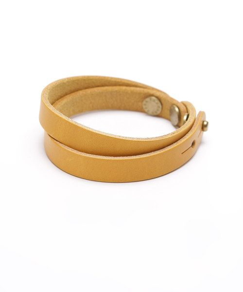 NANO universe（ナノユニバース）の「ダブルイタリーレザーブレス（ブレスレット・メンズ・ブラック/ネイビー/イエロー/キャメル/レッド・FREE）」の12枚目の写真