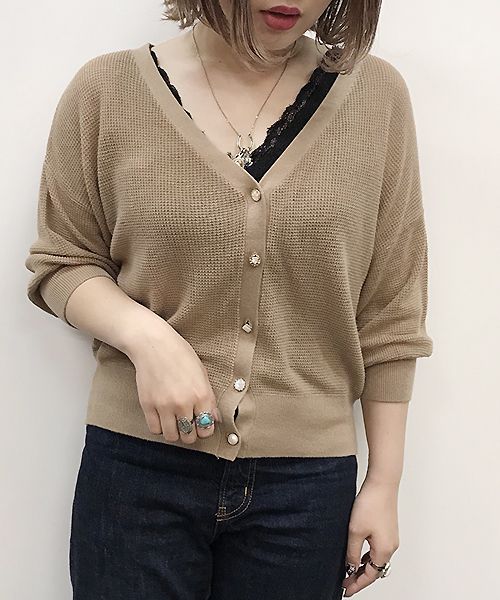 apres jour（アプレジュール）の「マルチレトロボタンカーディガン【ZOZOTOWN限定アイテム】（カーディガン/ボレロ・レディース・アイボリー/ベージュ/ラベンダー・フリー）」の13枚目の写真