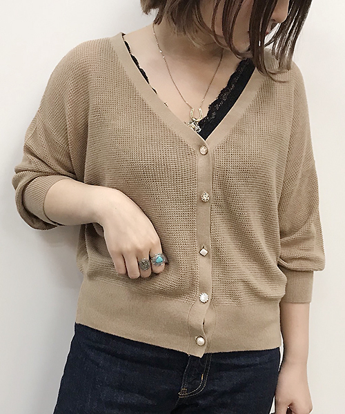 apres jour（アプレジュール）の「マルチレトロボタンカーディガン【ZOZOTOWN限定アイテム】（カーディガン/ボレロ・レディース・アイボリー/ベージュ/ラベンダー・フリー）」の11枚目の写真