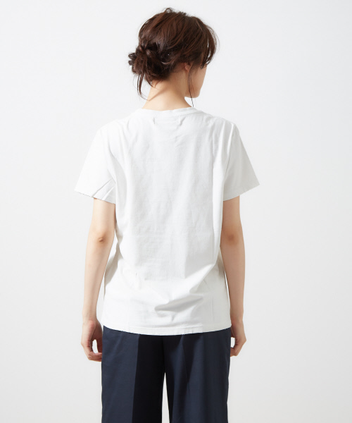 REMI RELIEF(レミレリーフ)の「REMI RELIEF プリントT(Tシャツ/カットソー・レディース・オフホワイト/ベージュ/ブラック・FREE)」の12枚目の写真